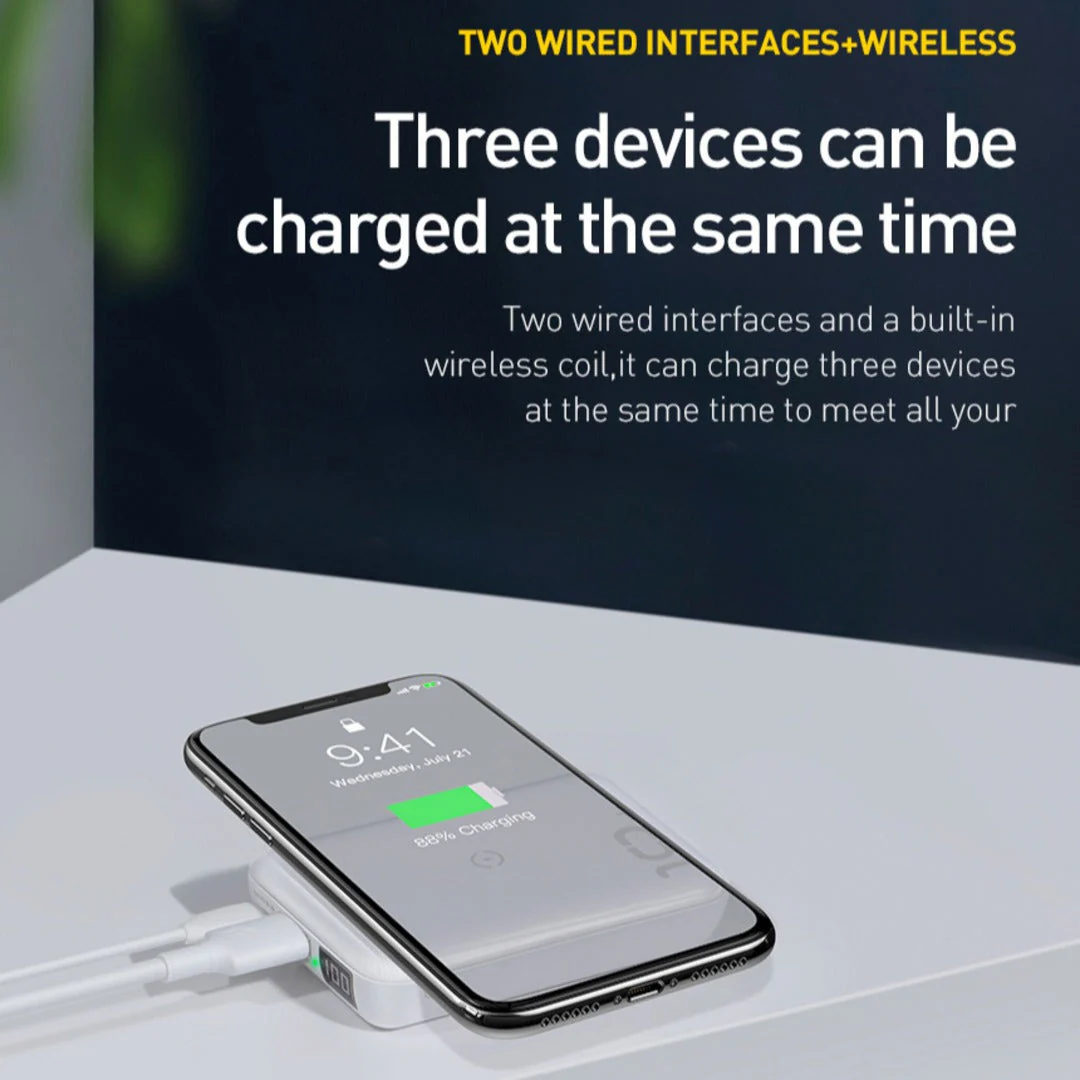 Mini S Bracket 10000 mAh Portable Wireless Charger - Image 7