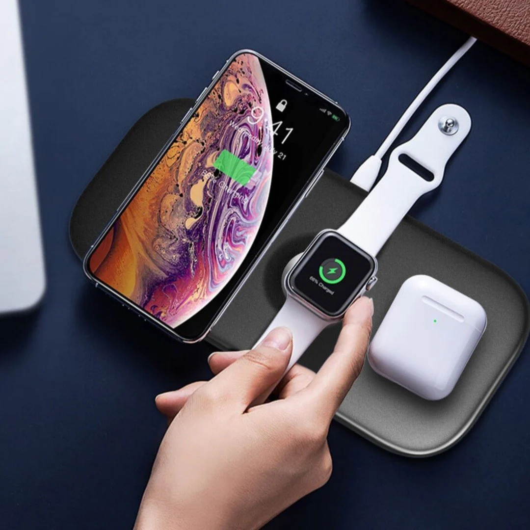 MK ® WiWU Power Air 3 in 1 Wireless Charging Pad - Image 2