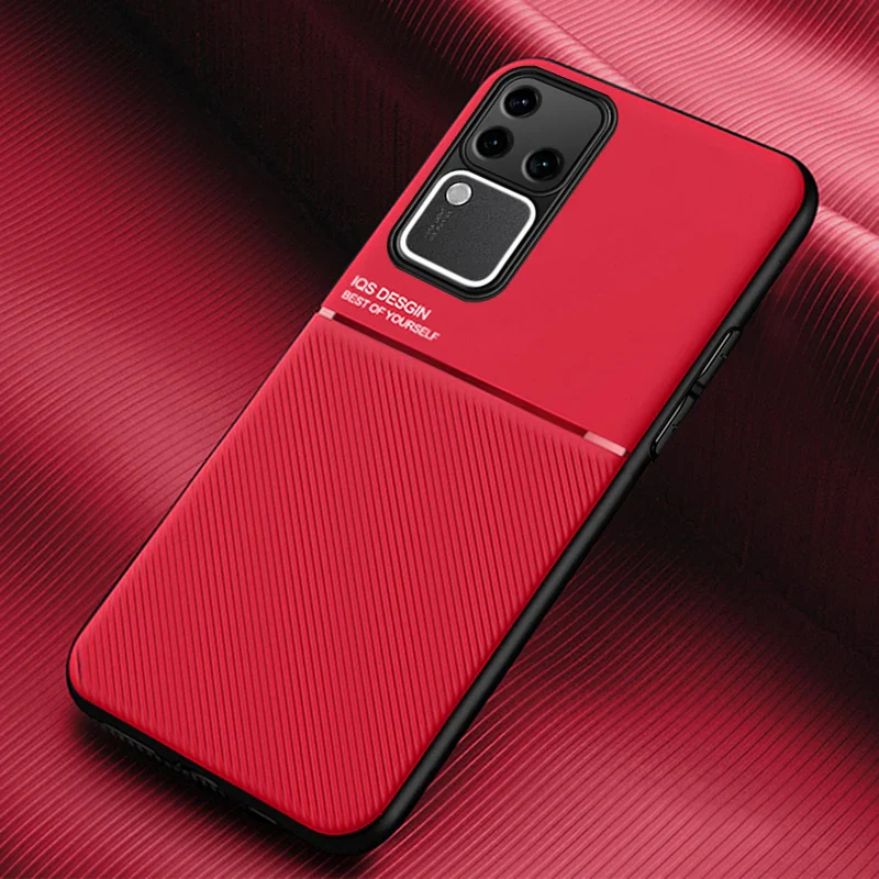 Modern Leather Pattern Slimline Case - Vivo - Image 3
