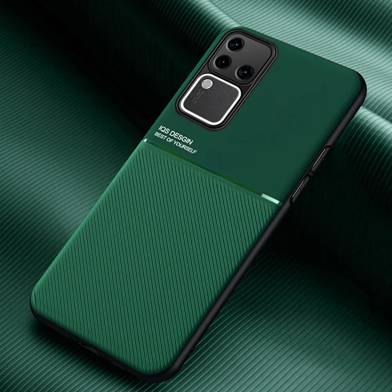 Modern Leather Pattern Slimline Case - Vivo - Image 4