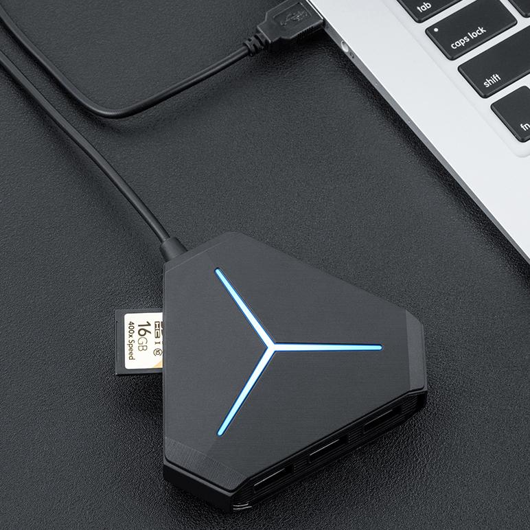 Multi USB 3.0 Hub and Card Reader with Microphone Interface - Image 5
