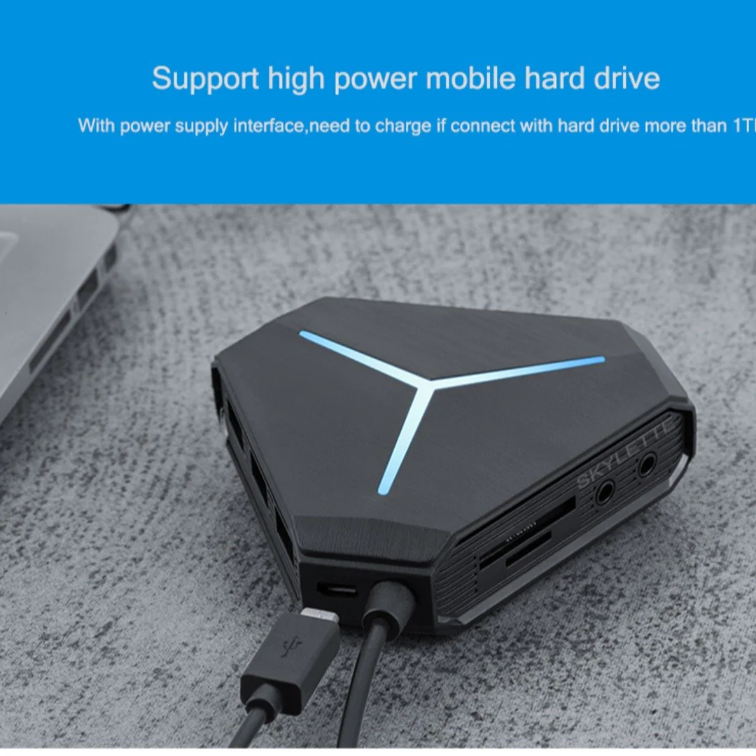 Multi USB 3.0 Hub and Card Reader with Microphone Interface - Image 9