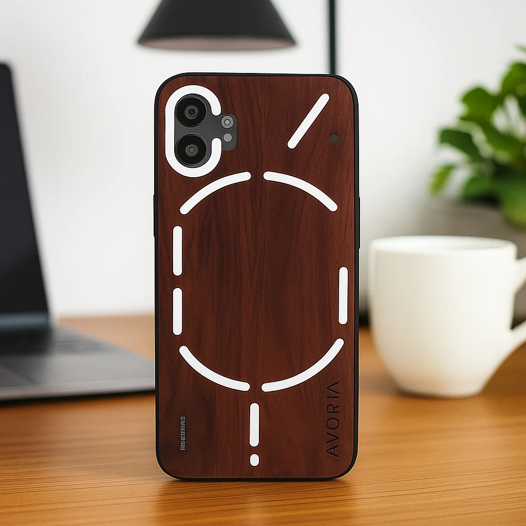 Nature Vibe Bamboo Wood Pattern Case - Nothing - Image 3