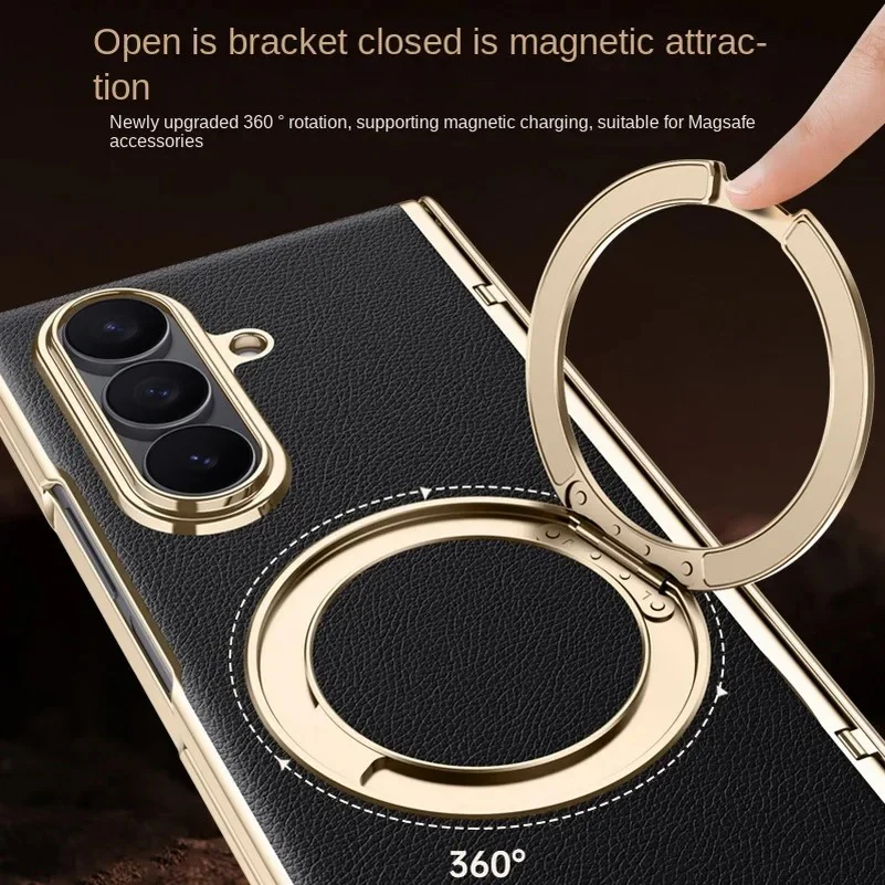 Nightshade Gold Leather Shield Case - Image 4