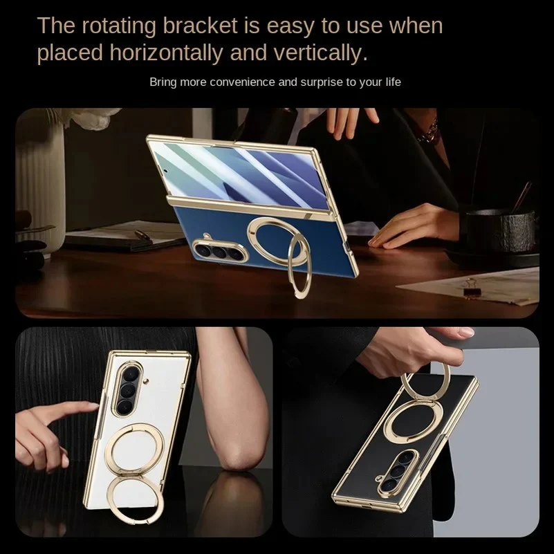 Nightshade Gold Leather Shield Case - Image 5