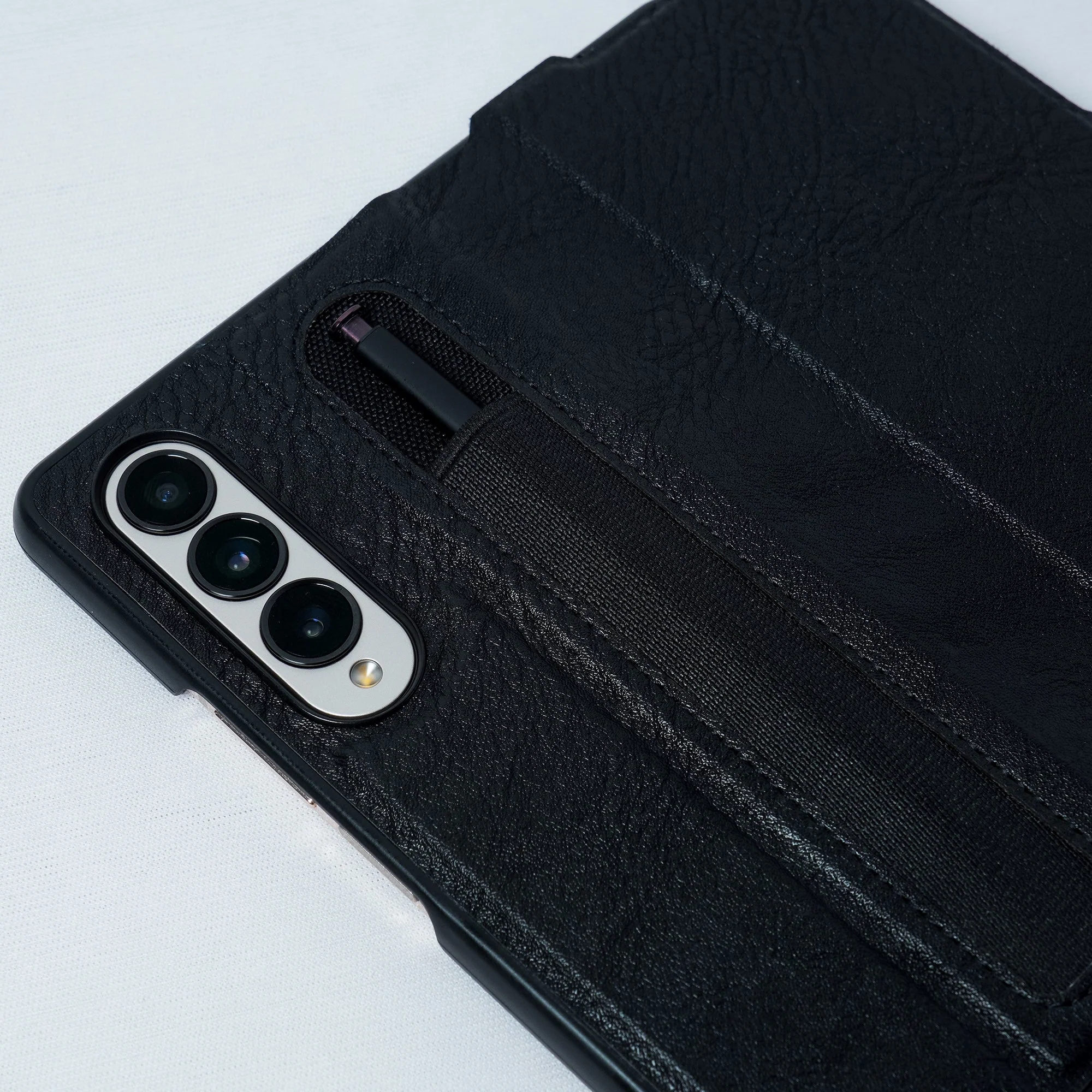 Nillkin ® Galaxy Z Fold4 Luxury Leather Case With Pen Pocket - Image 4