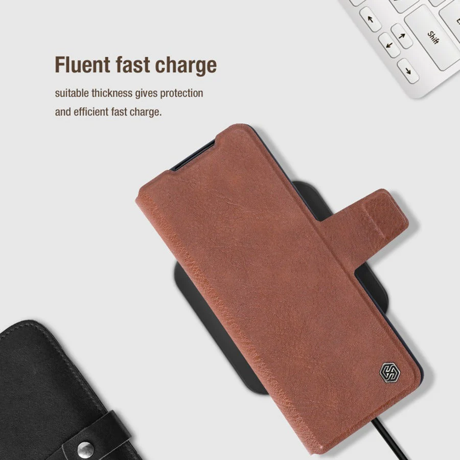 Nillkin ® Galaxy Z Fold4 Luxury Leather Case With Pen Pocket - Image 6