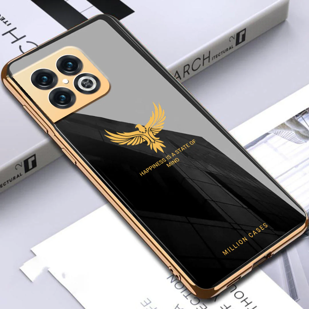 OnePlus 10 Pro Eagle Pattern Electroplating Glass Case - Image 2