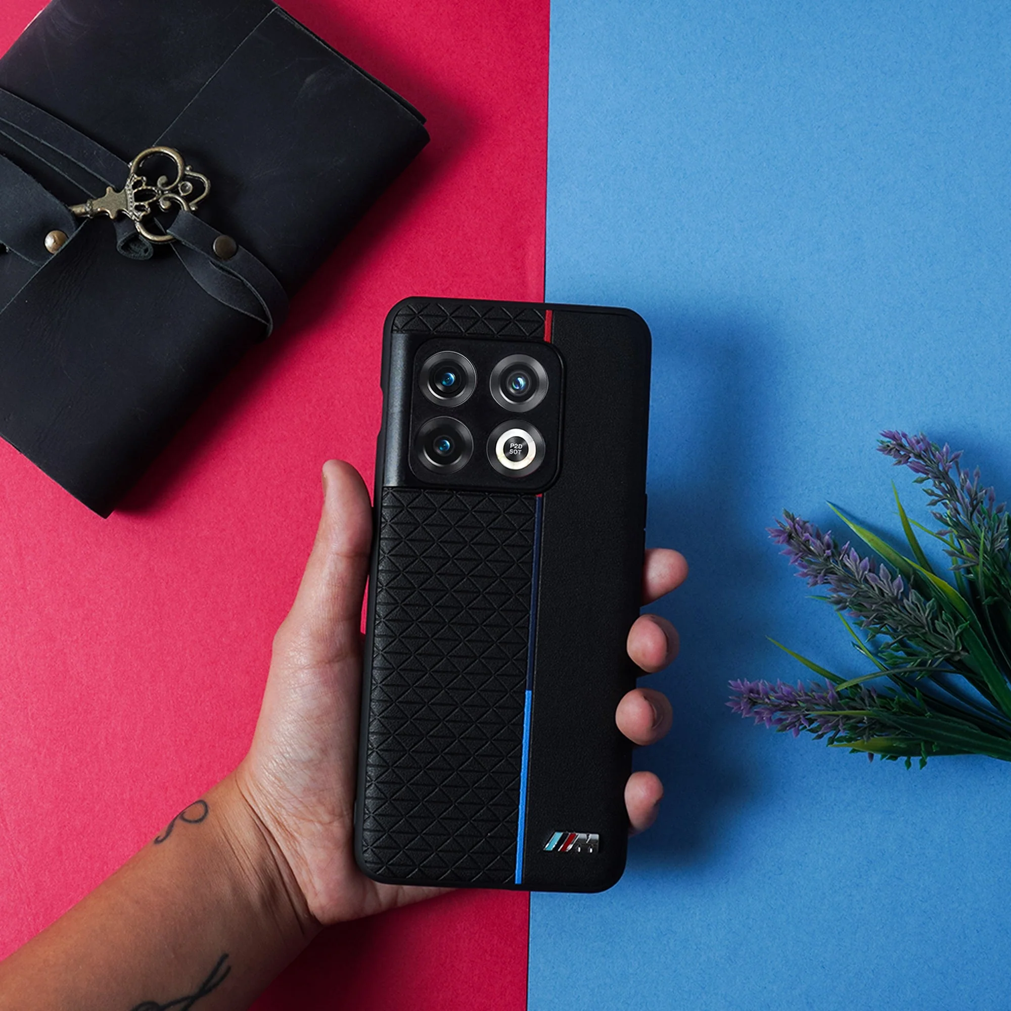 OnePlus 10 Pro Embossed Triangle Textured Soft TPU Case - Image 3