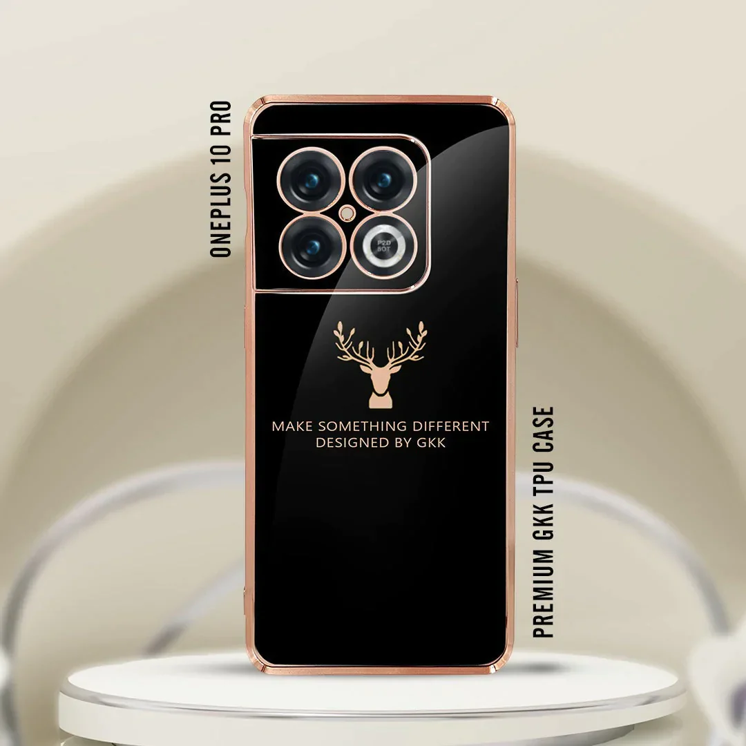 OnePlus 10 Pro(2 in 1 Combo) Electroplating Reindeer Pattern Glass Case + Tempered Glass - Image 10