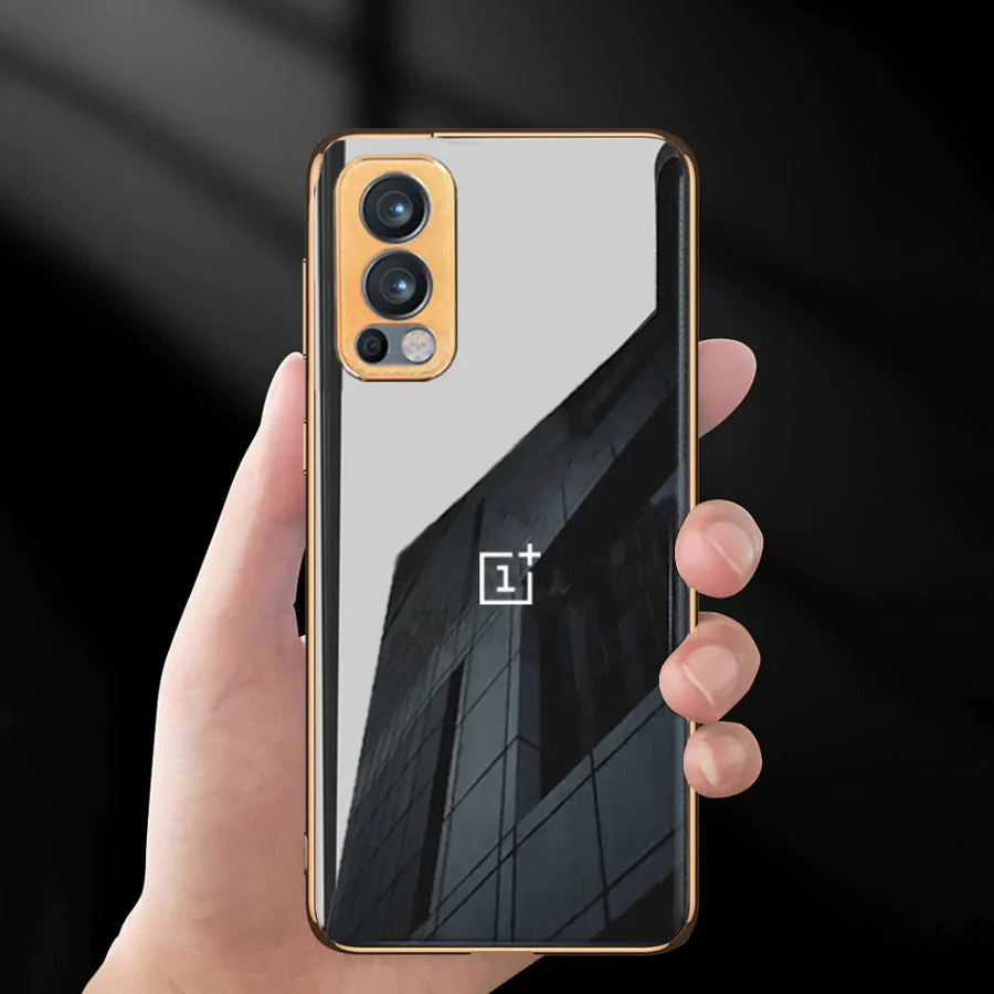 OnePlus 10 Series Glossy Gold Edge Back Logo Case - Image 3