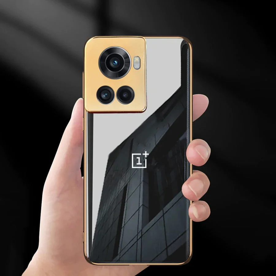 OnePlus 10 Series Glossy Gold Edge Back Logo Case - Image 7