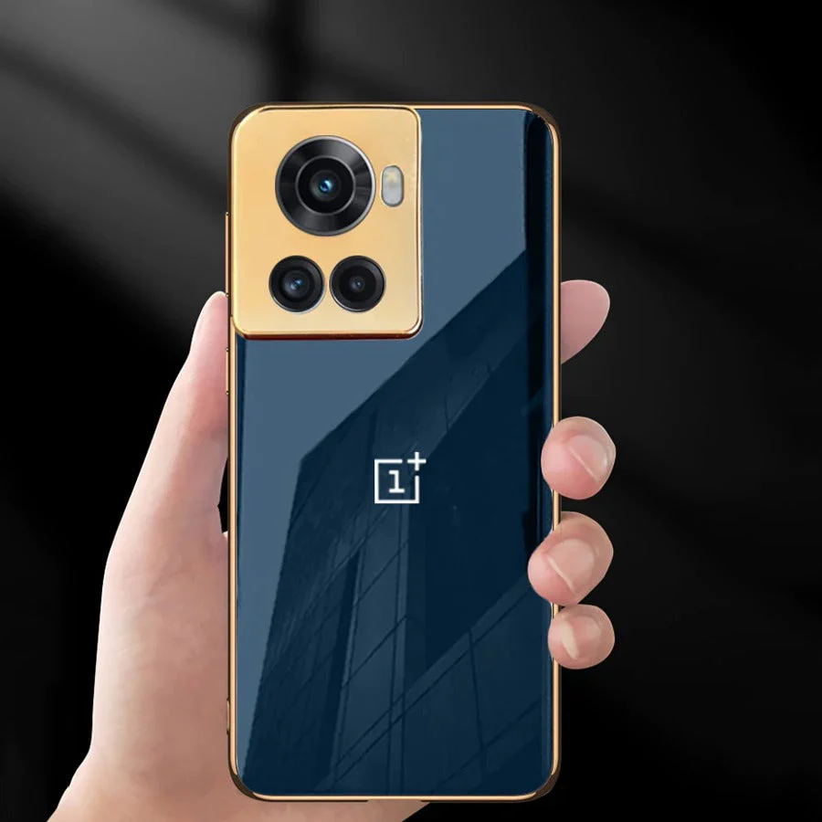 OnePlus 10 Series Glossy Gold Edge Back Logo Case - Image 8