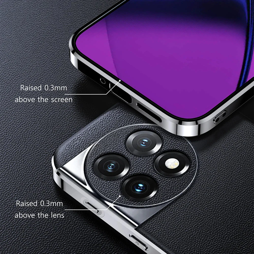 OnePlus 10R Chrome Edge Luxe Leather Case - Image 5