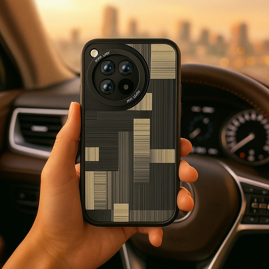 OnePlus 10R Classic Pattern Leather Case - Image 2