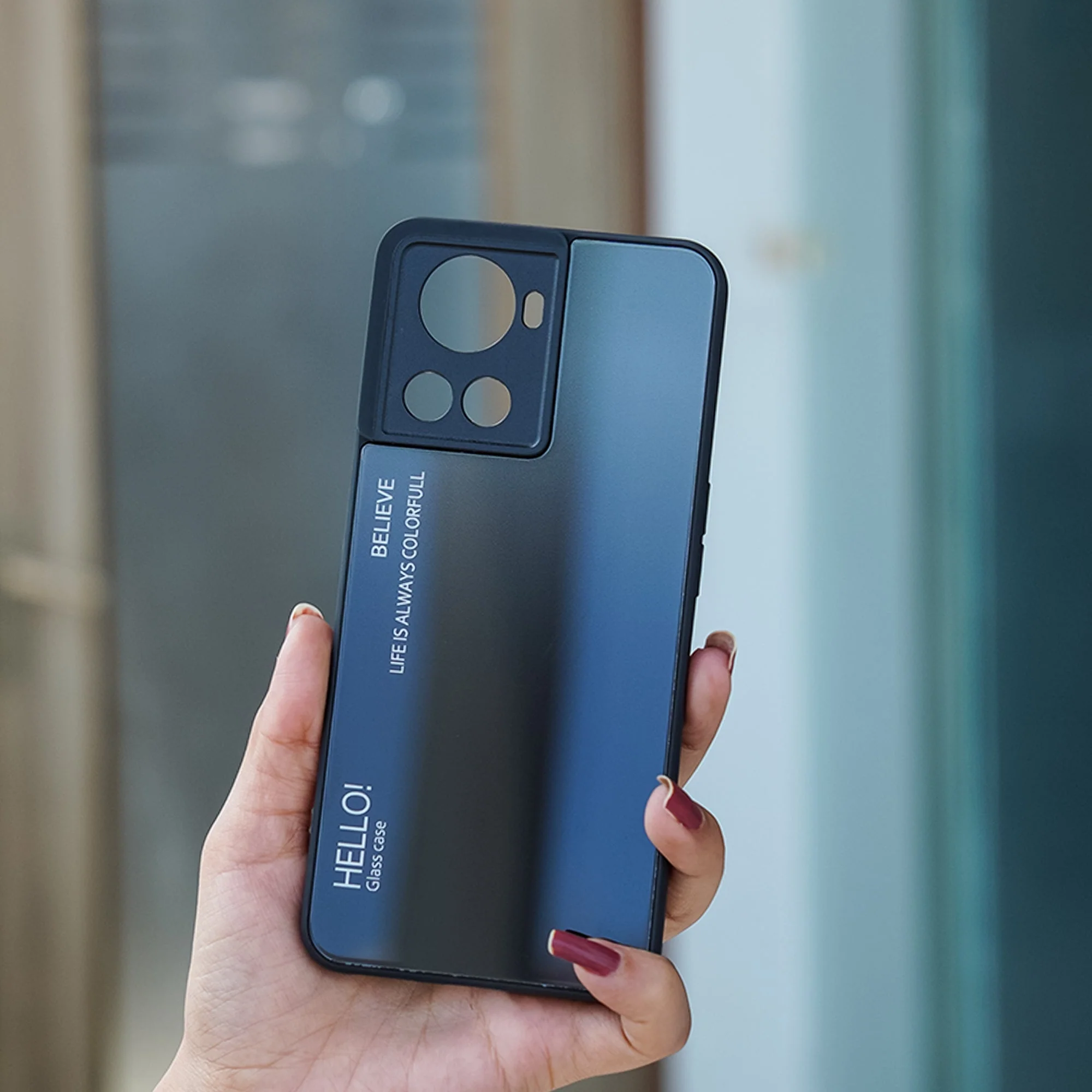 OnePlus 10R Delicate Gradient Slushy Glass Case - Image 3