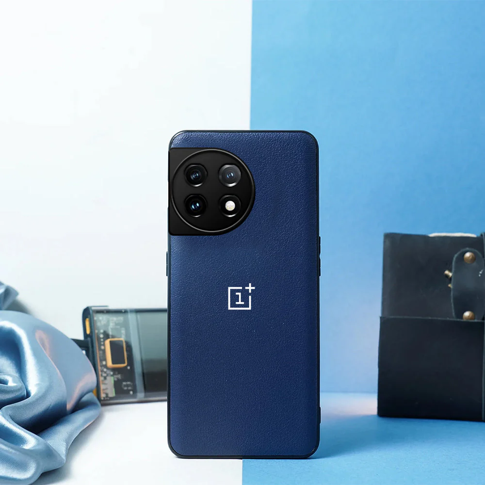 OnePlus 11R Classic Leather Texture Logo Case - Image 9