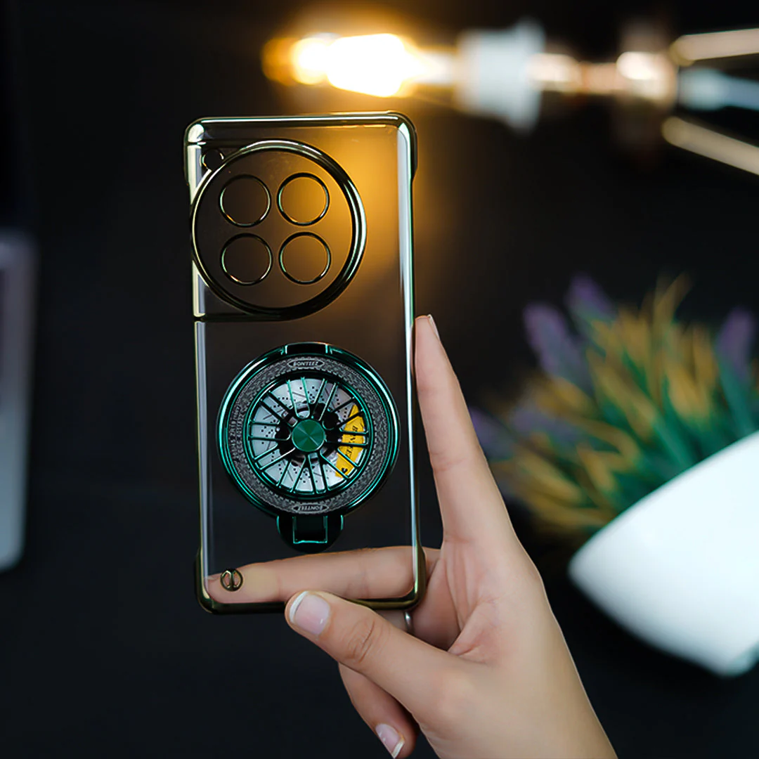 OnePlus 11R Crystal Clear Borderless Swivel Stand Case - Image 13