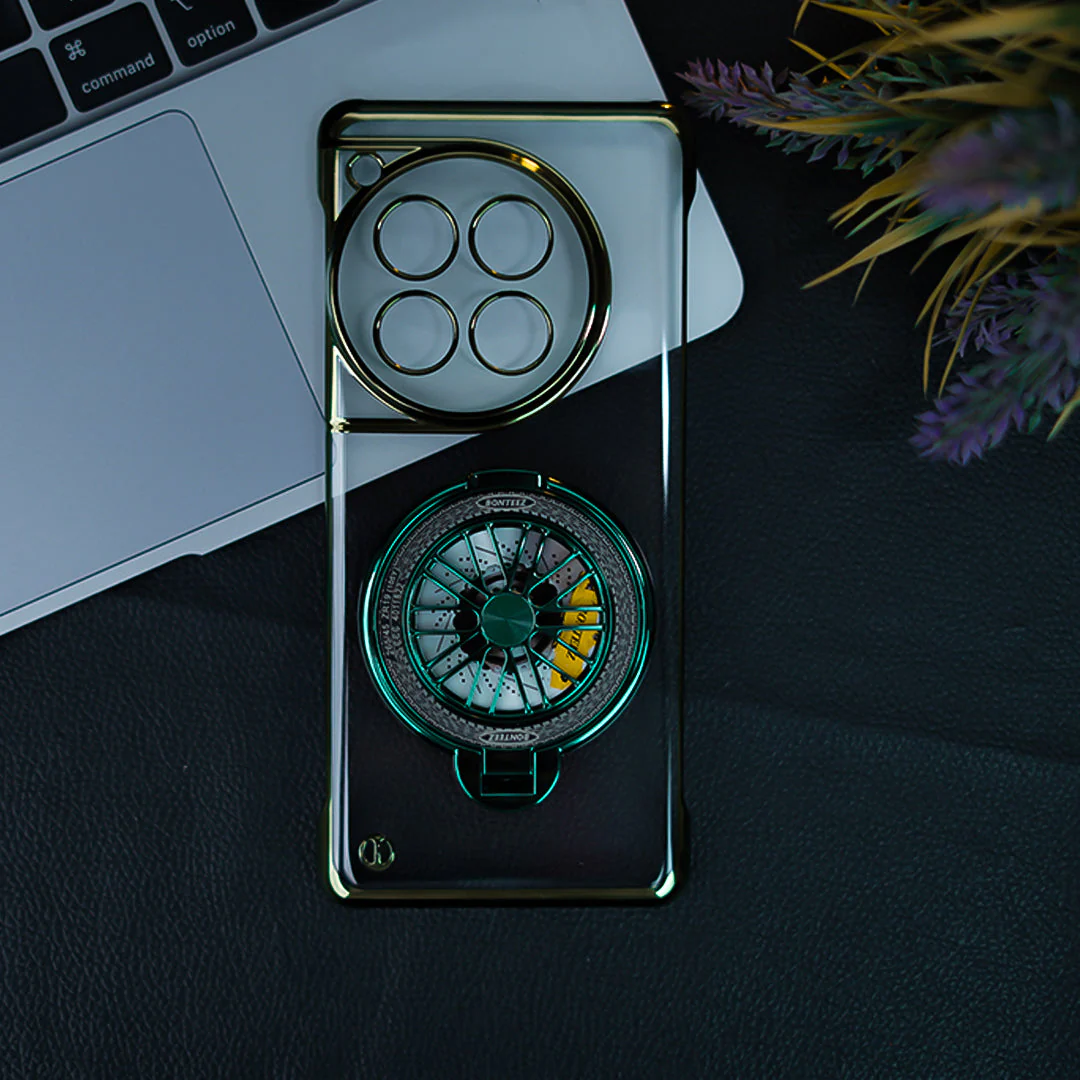 OnePlus 11R Crystal Clear Borderless Swivel Stand Case - Image 2