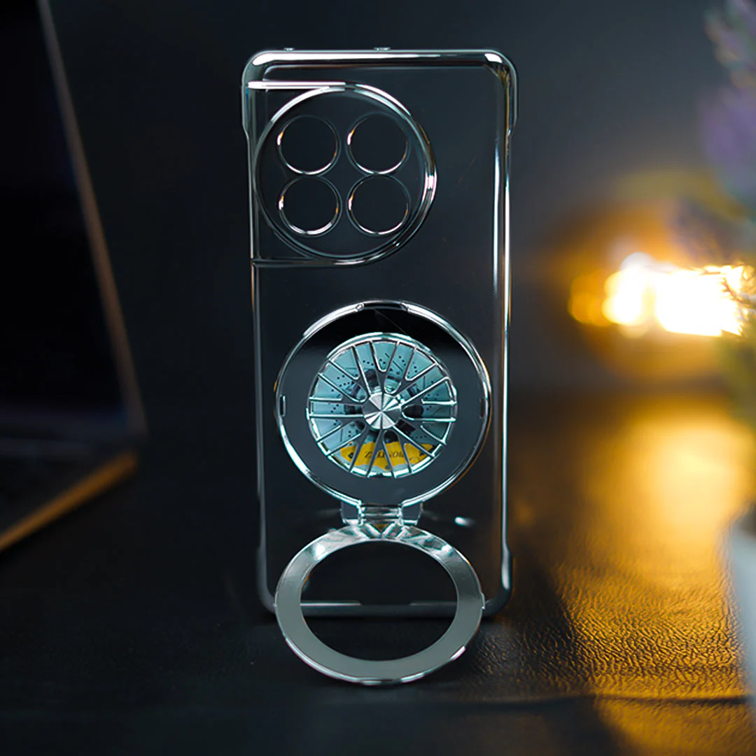 OnePlus 11R Crystal Clear Borderless Swivel Stand Case - Image 22