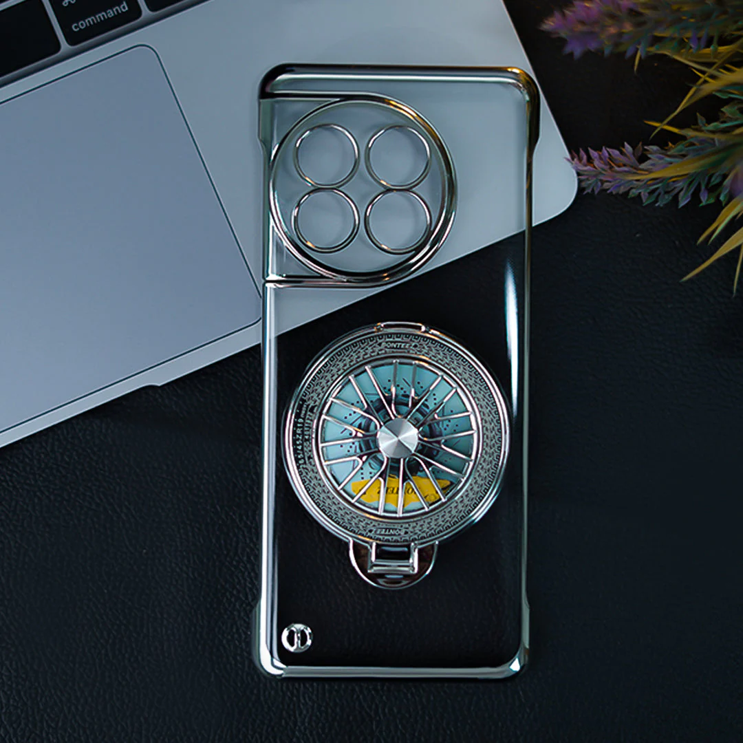 OnePlus 11R Crystal Clear Borderless Swivel Stand Case - Image 3