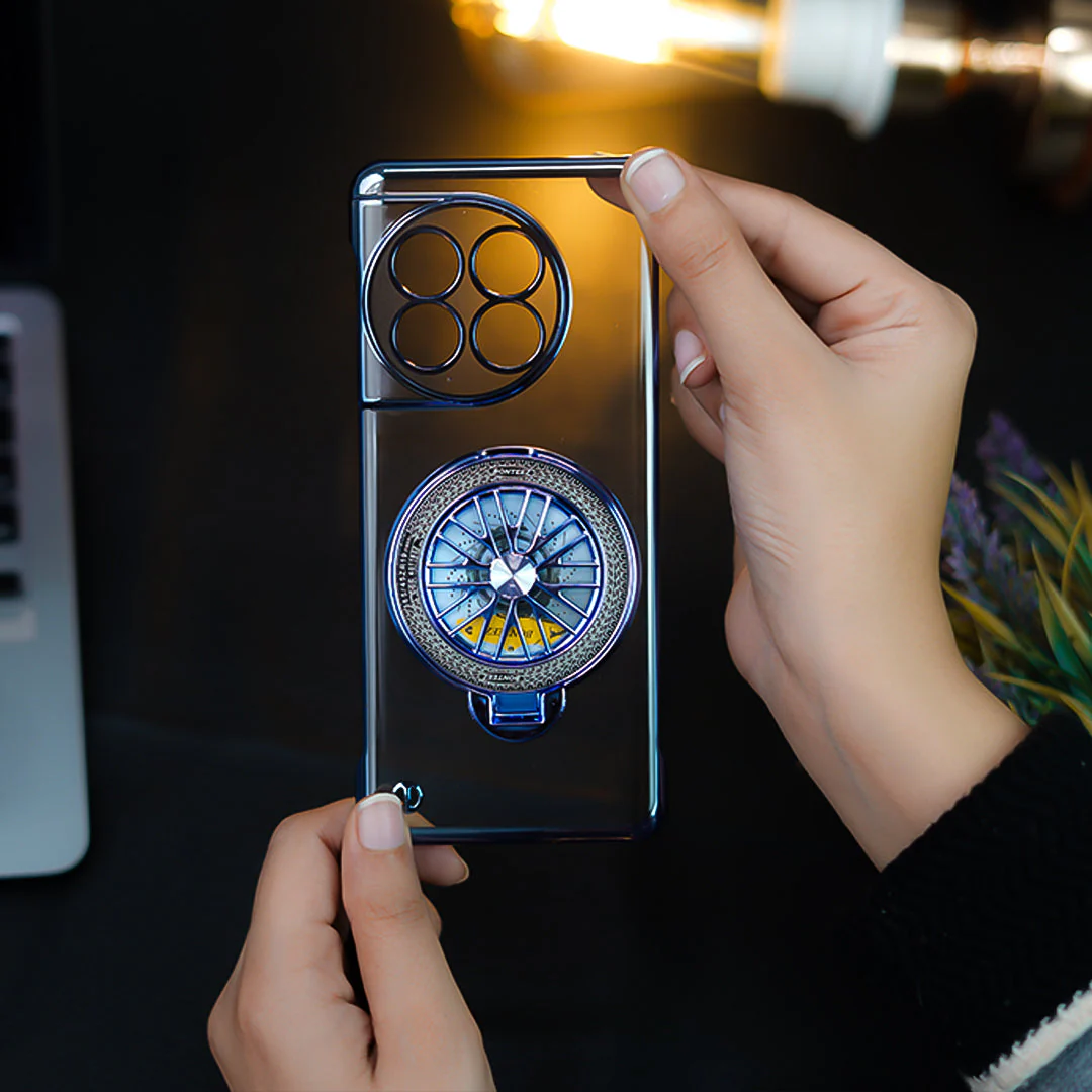 OnePlus 11R Crystal Clear Borderless Swivel Stand Case - Image 6