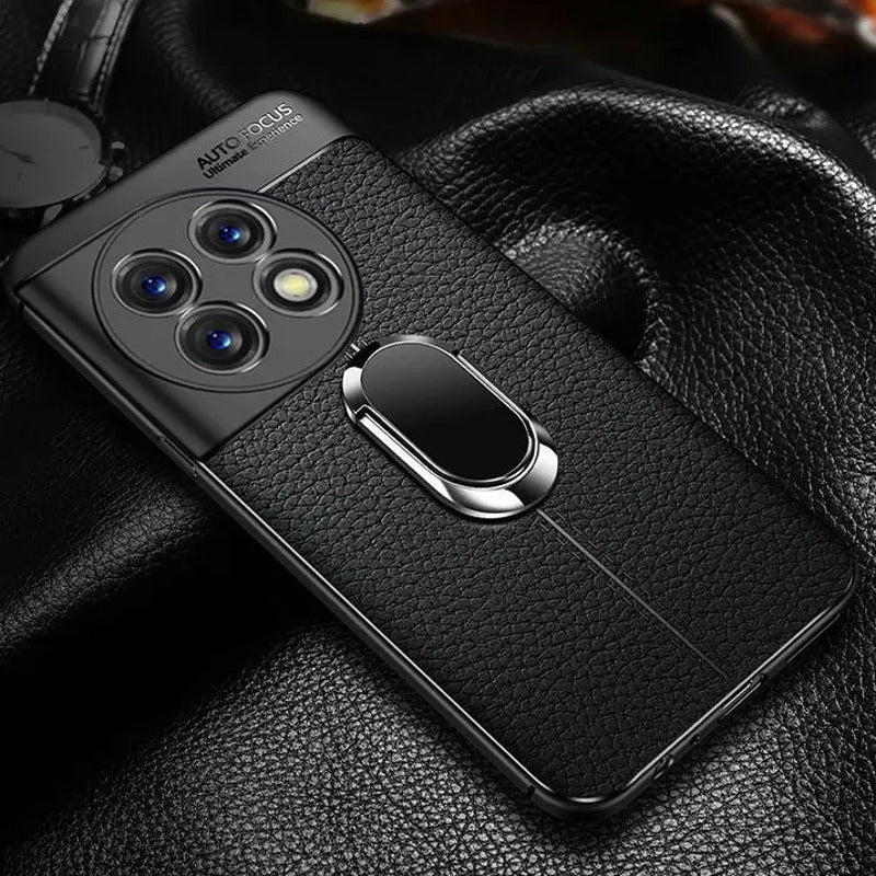 Sleek Urban Leather Ring Holder Case - OnePlus - Image 8