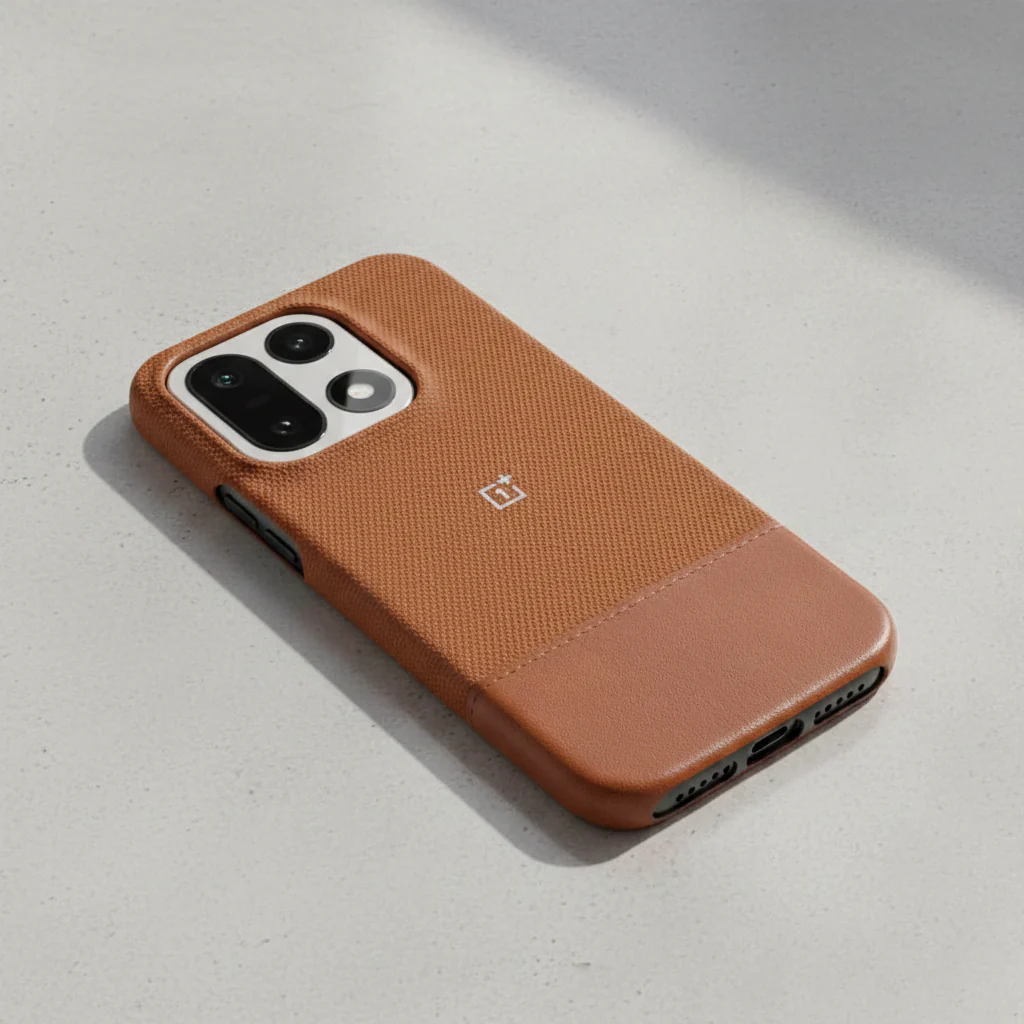 OnePlus 15 Series Retro Business Half Leather Case - Image 2
