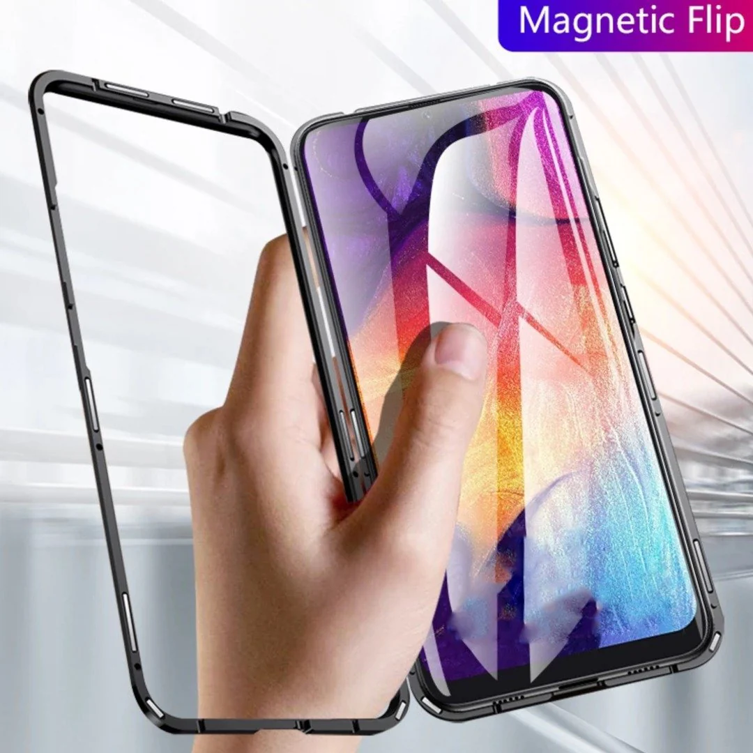Oneplus 7 Pro Electronic Auto-Fit Magnetic Transparent Glass Case - Image 2