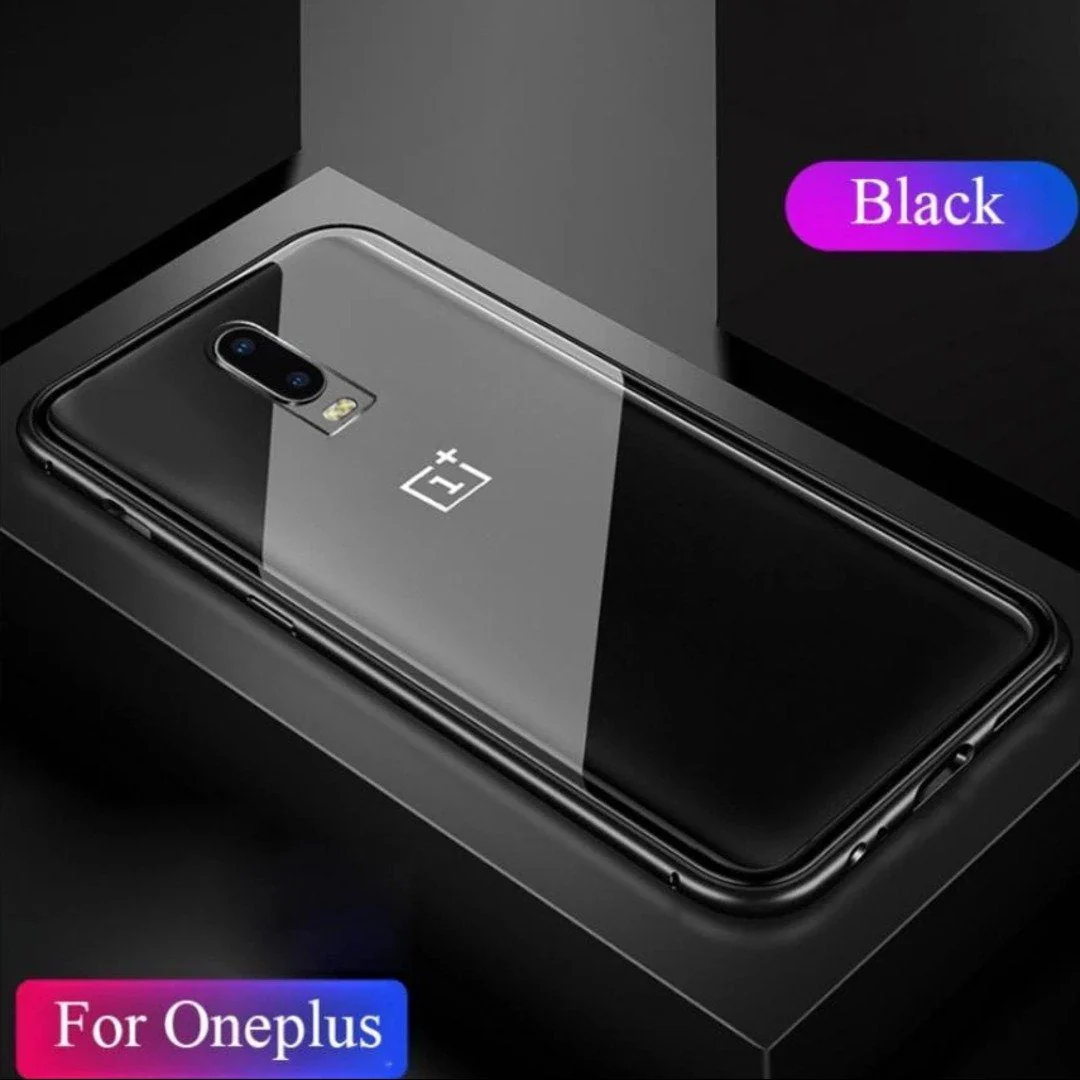 Oneplus 7 Pro Electronic Auto-Fit Magnetic Transparent Glass Case - Image 3