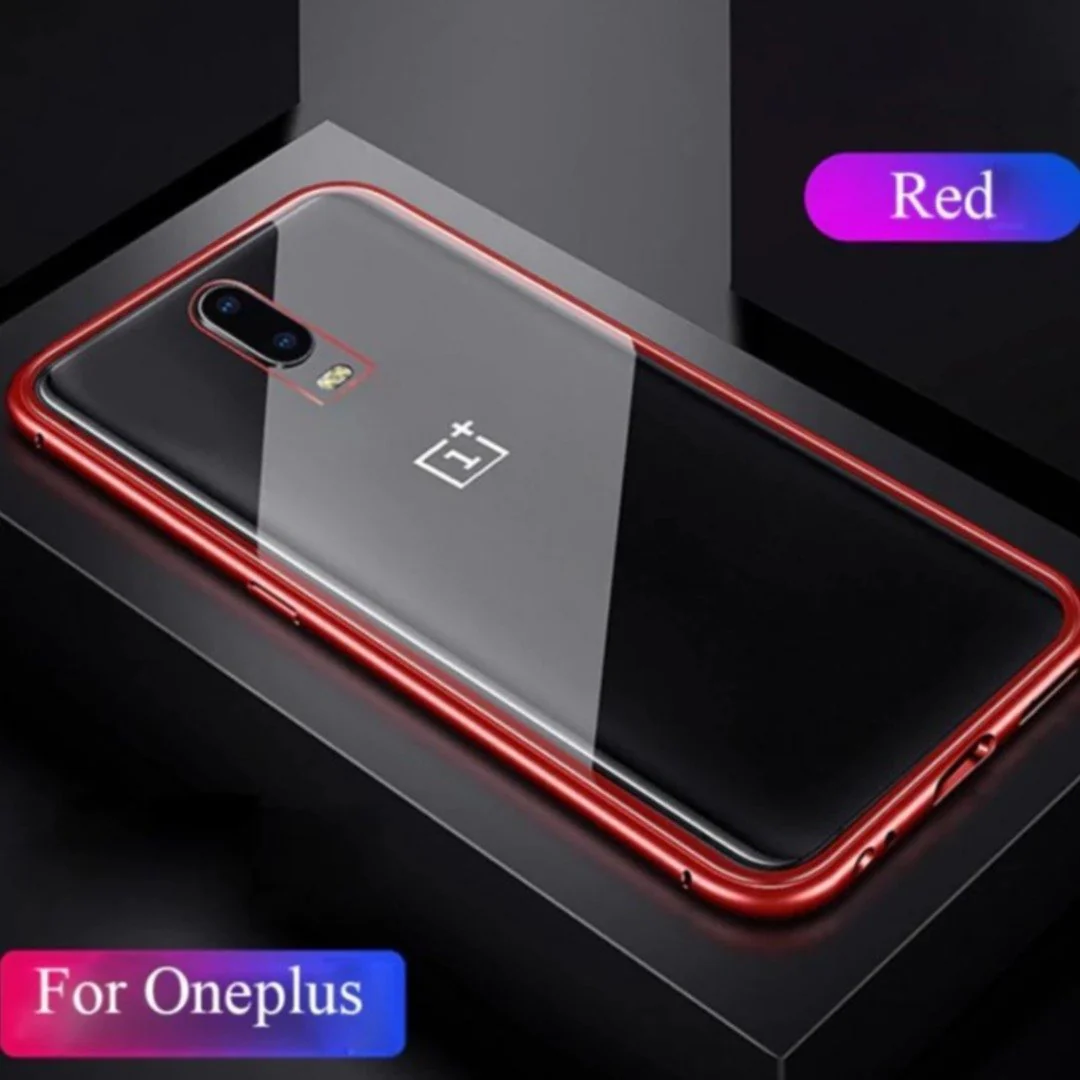 Oneplus 7 Pro Electronic Auto-Fit Magnetic Transparent Glass Case - Image 4
