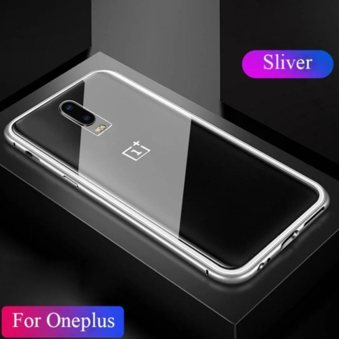 Oneplus 7 Pro Electronic Auto-Fit Magnetic Transparent Glass Case - Image 5