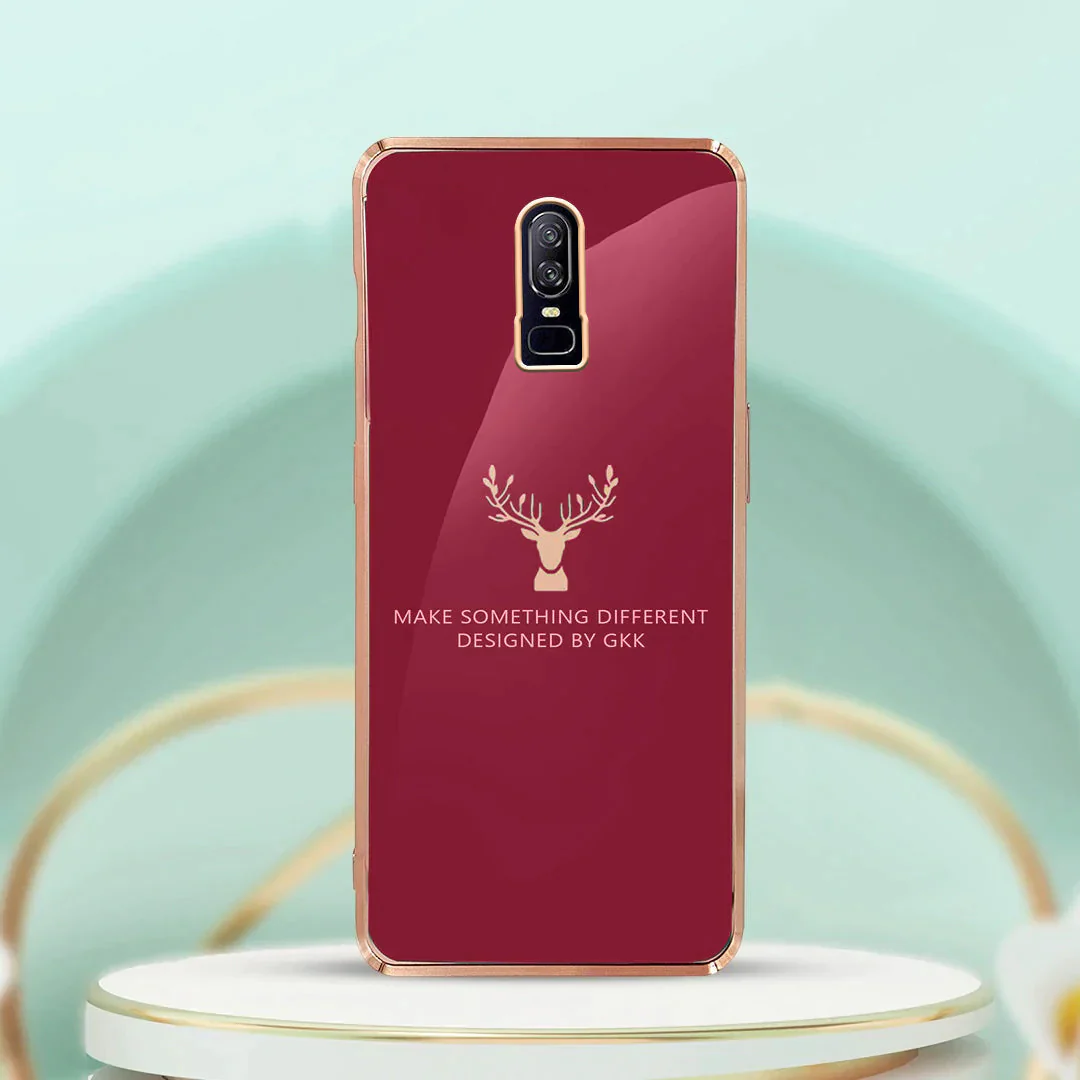 OnePlus 6 (2 in 1 Combo) Reindeer Glass Case+ Lens Guard - Image 3