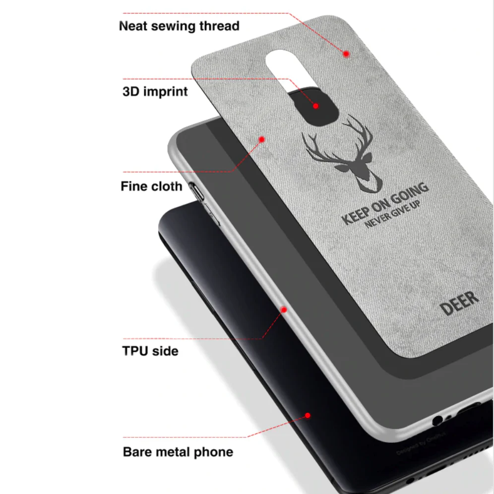 OnePlus 6 Deer Pattern Inspirational Soft Case - Image 8