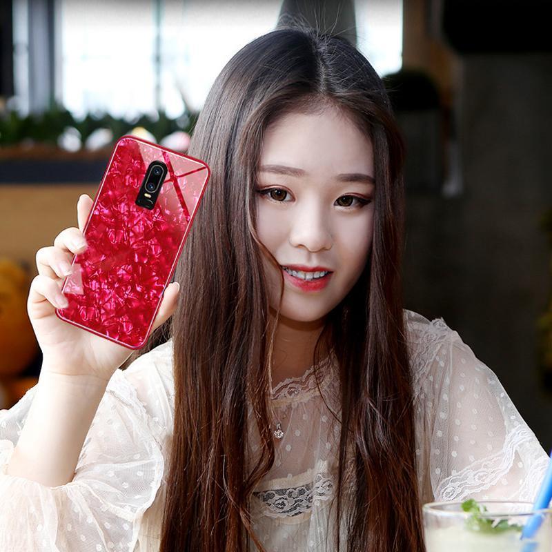 OnePlus 6 Dream Shell Series Textured Marble Case - Image 2