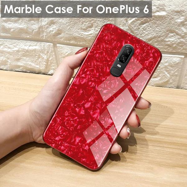 OnePlus 6 Dream Shell Series Textured Marble Case - Image 3