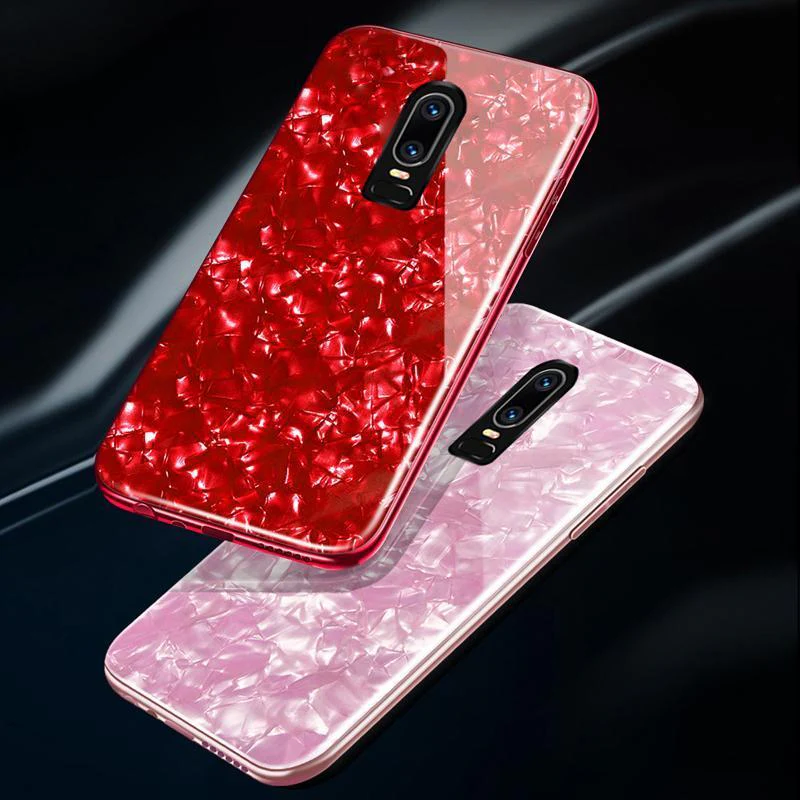 OnePlus 6 Dream Shell Series Textured Marble Case - Image 4