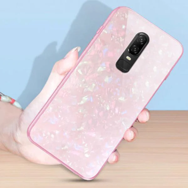 OnePlus 6 Dream Shell Series Textured Marble Case - Image 6