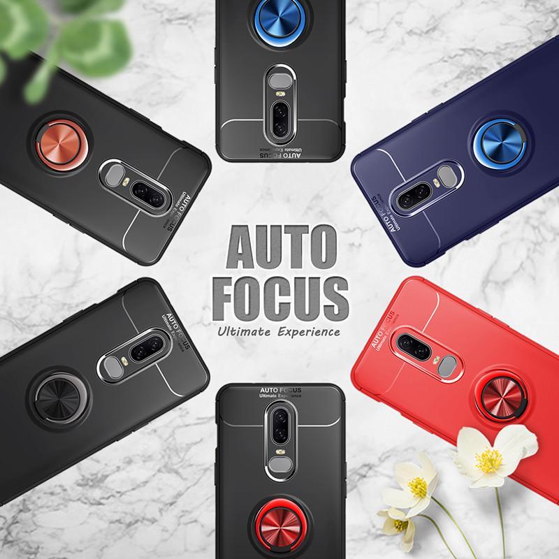 OnePlus 6 Metallic Finger Ring Holder Matte Case - Image 9