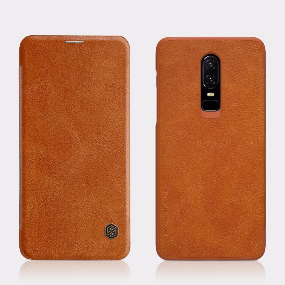 OnePlus 6 Genuine QIN Leather Flip Case - Image 11