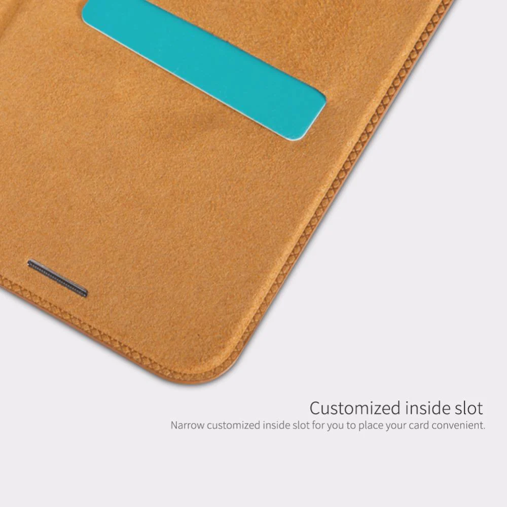 OnePlus 6 Genuine QIN Leather Flip Case - Image 15