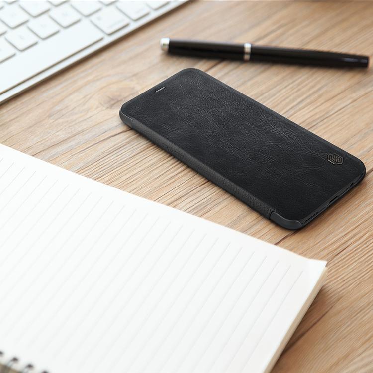 OnePlus 6 Genuine QIN Leather Flip Case - Image 5