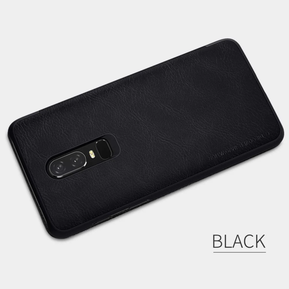 OnePlus 6 Genuine QIN Leather Flip Case - Image 7