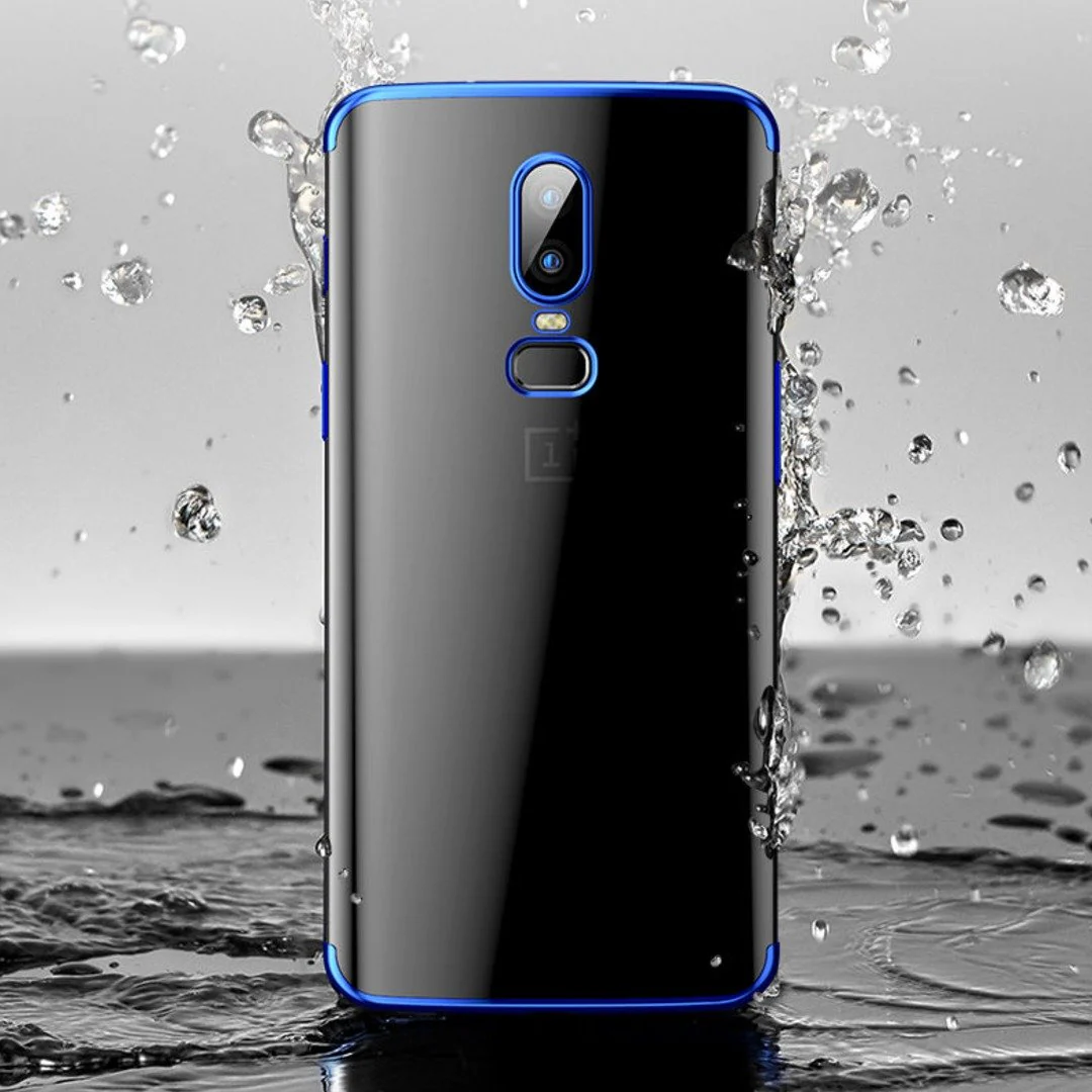 OnePlus 6 Premium Electroplating Silicone Transparent Glitter Case - Image 3