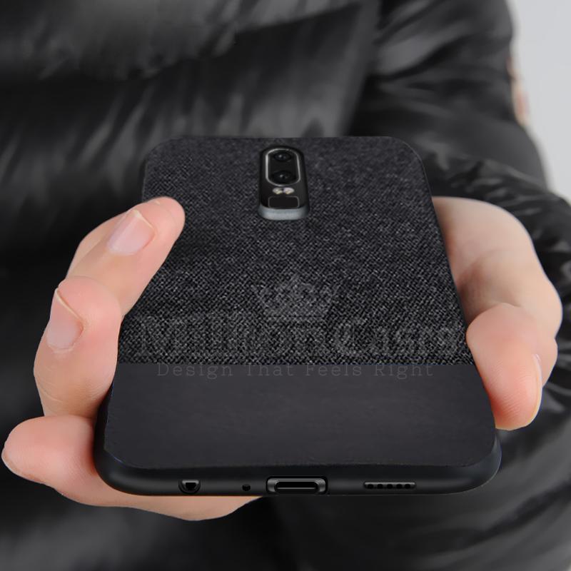 OnePlus 6 Two-tone Leather Textured Matte Case - Image 3