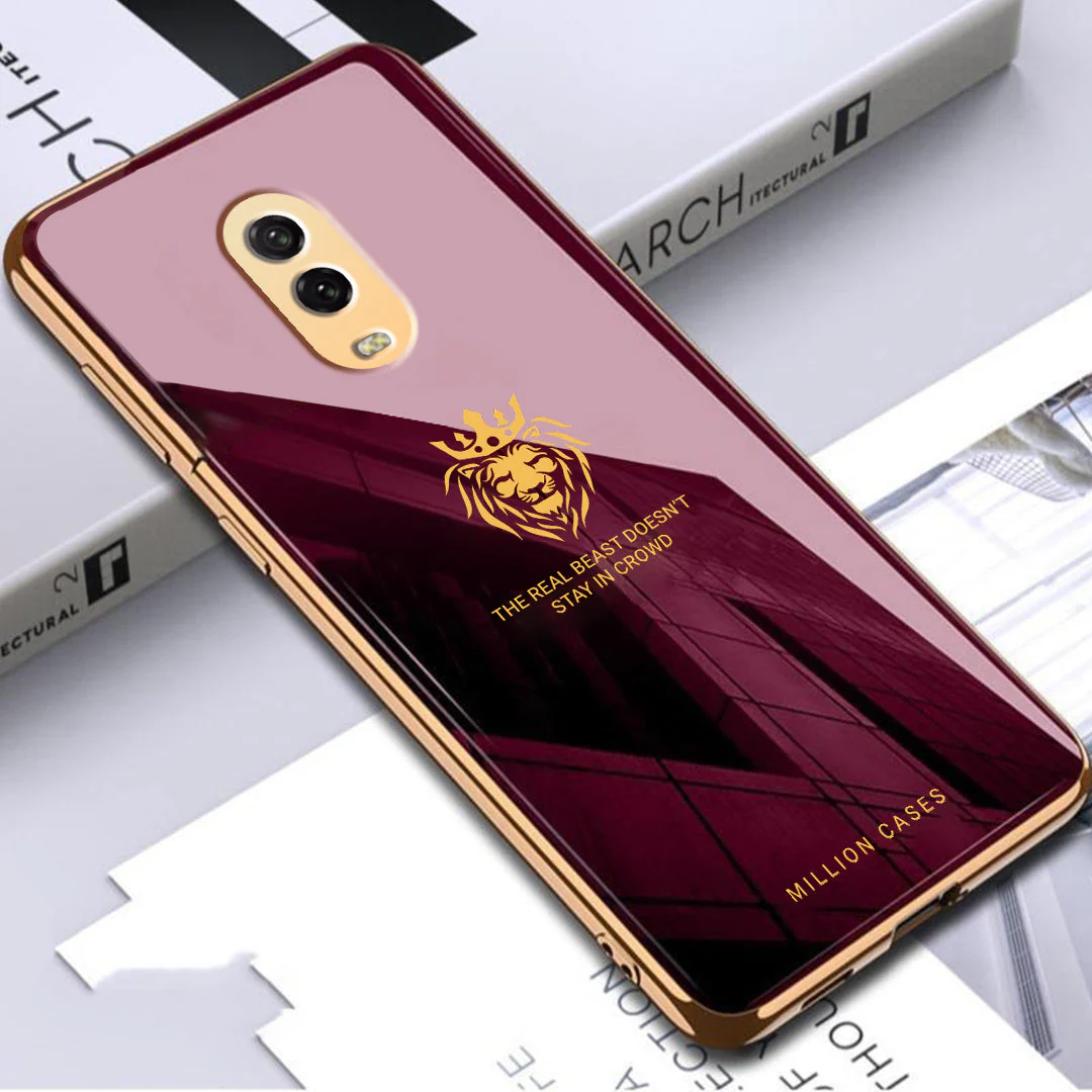 OnePlus 6T (3 in 1 Combo) Lion Pattern Glass Case + Tempered Glass + Camera Lens Protector - Image 4