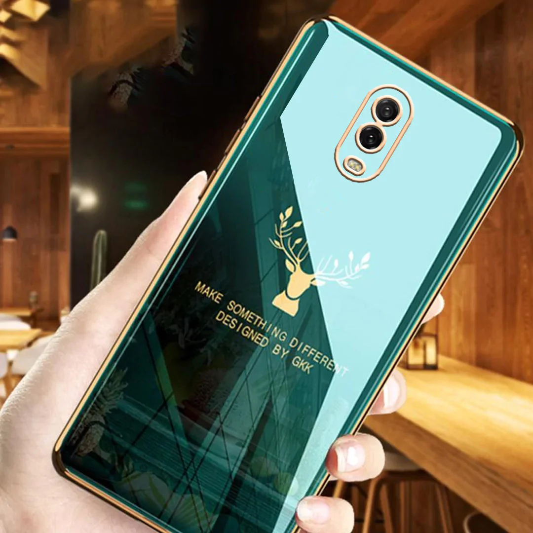 OnePlus 6T (3 in 1 Combo) Reindeer Pattern Glass Case + Tempered Glass + Camera Lens Protector - Image 2