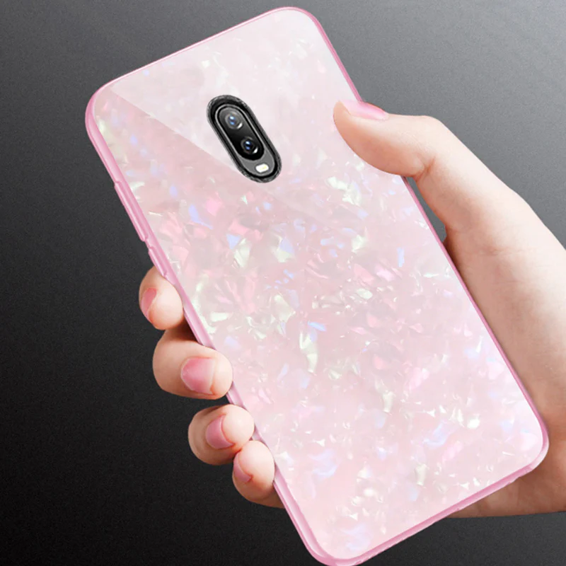 OnePlus 6T Dream Shell Series Textured Marble Case - Image 11