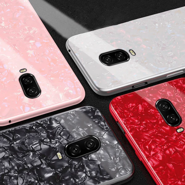 OnePlus 6T Dream Shell Series Textured Marble Case - Image 6