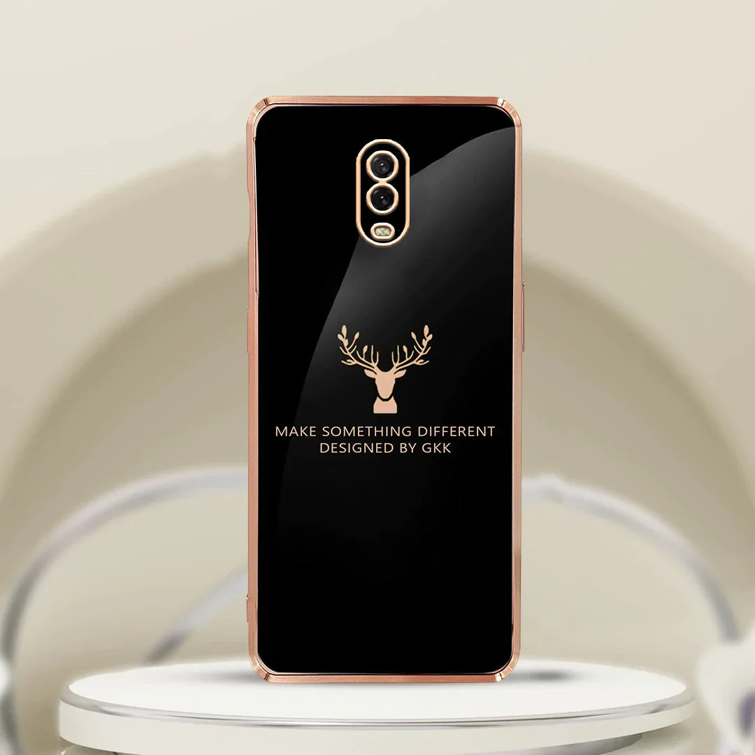 OnePlus 6T Electroplating Reindeer Pattern Glass Case - Image 4